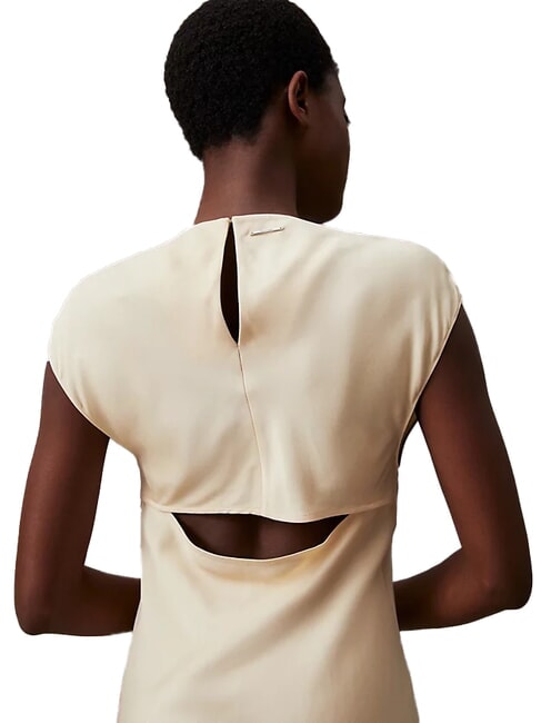 CK Robe midi découpée avec fentes latérales cendre de bois - Vêtements femme