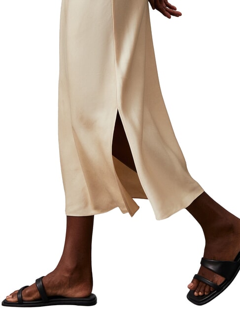 CK Robe midi découpée avec fentes latérales cendre de bois - Vêtements femme
