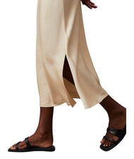 CALVIN KLEIN CK Robe midi découpée avec fentes latérales cendre de bois - Vêtements femme - 4