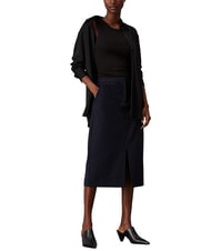 CALVIN KLEIN CK Jupe midi à rayures ciel nocturne / bande grise du matin - Jupes pour femmes - 4