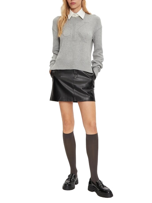 CK JEANS Minijupe souple ck noir - Jupes pour femmes