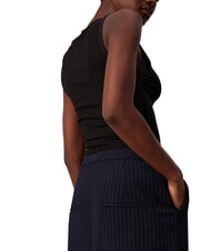 CALVIN KLEIN CK Jupe midi &agrave; rayures ciel nocturne / bande grise du matin - Jupes pour femmes - 3