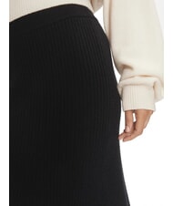 CALVIN KLEIN CK Jupe midi évasée côtelée ck noir - Jupes pour femmes - 3