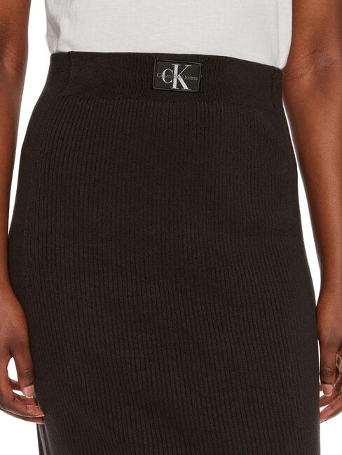 CK JEANS Jupe midi extensible ck noir - Jupes pour femmes