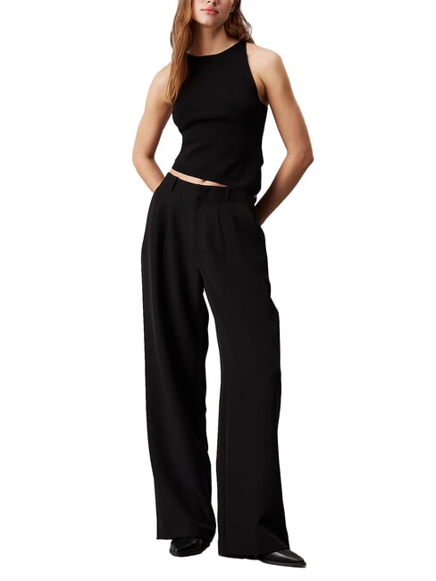 CK JEANS Débardeur asymétrique ck noir - T-shirt