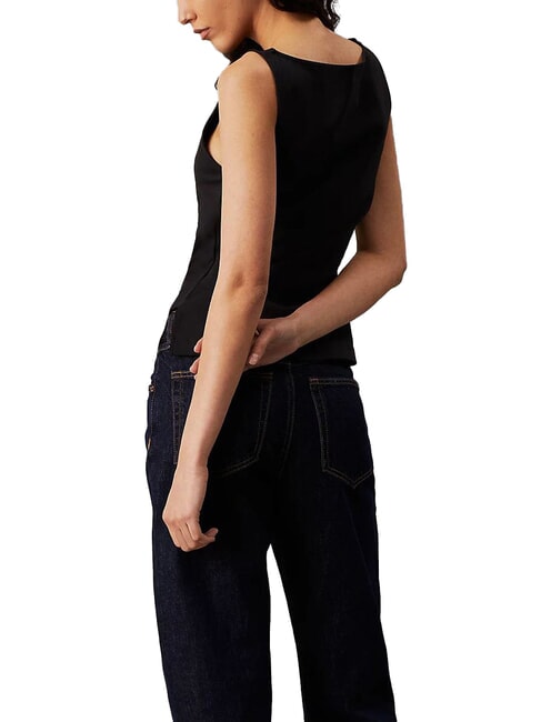 CK JEANS Débardeur à col bateau ck noir - T-shirt