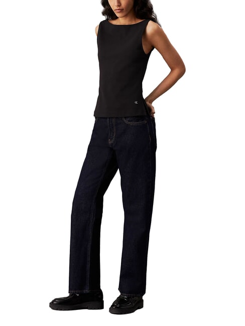 CK JEANS Débardeur à col bateau ck noir - T-shirt