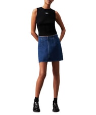 CALVIN KLEIN CK JEANS Débardeur côtelé ck noir - T-shirt - 3