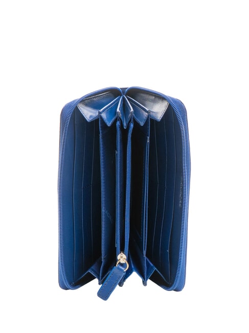 CRAYON Portefeuille en cuir bleu - Portefeuilles Femme