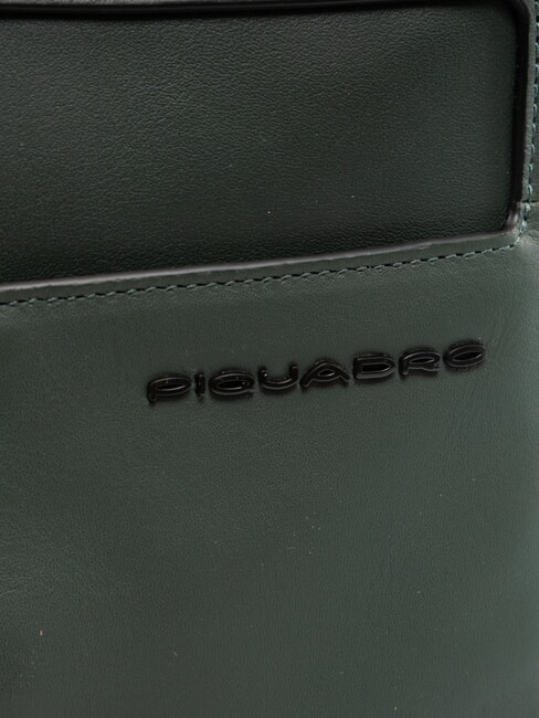 W119 Sac iPad, en cuir VERT - Sacs en Bandouli&egrave;res pour Homme