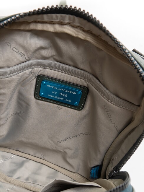 W119 Sac iPad, en cuir VERT - Sacs en Bandouli&egrave;res pour Homme