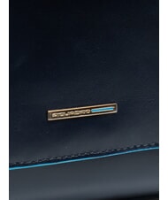 PIQUADRO BLUE SQUARE  Pochette avec bandouli&egrave;re bleu - Sacs pour Femme - 4