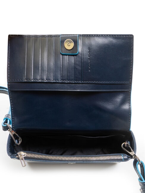 BLUE SQUARE  Pochette avec bandouli&egrave;re bleu - Sacs pour Femme