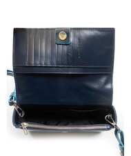PIQUADRO BLUE SQUARE  Pochette avec bandouli&egrave;re bleu - Sacs pour Femme - 5