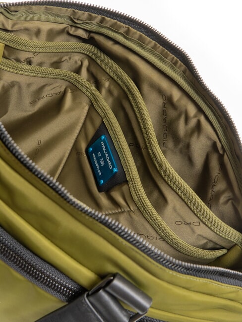 PQ-RY Mallette fine pour ordinateur portable 14" vert noir - Porte Documents Travail