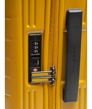 PIQUADRO BAG MOTIC  Chariot &agrave; bagages &agrave; main jaune - Valises cabine - 6