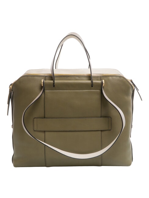 CIRCLE  CIRCLE Sac multifonction en cuir VERT / BEIGE - Porte Documents Travail