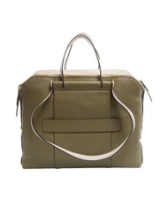 PIQUADRO CIRCLE  CIRCLE Sac multifonction en cuir VERT / BEIGE - Porte Documents Travail - 4