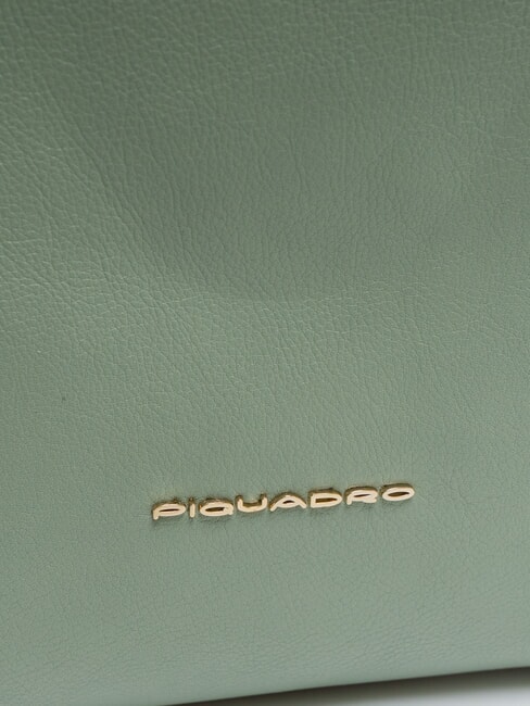 CIRCLE Sac &agrave; dos en cuir vert bleu - Porte Documents Travail