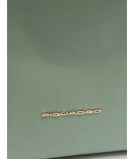 PIQUADRO CIRCLE Sac &agrave; dos en cuir vert bleu - Porte Documents Travail - 3