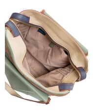 PIQUADRO CIRCLE Sac &agrave; dos en cuir vert bleu - Porte Documents Travail - 5