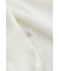 CALVIN KLEIN CK JEANS Pull en coton &agrave; col rond ivoire - Chandails pour femmes - 3