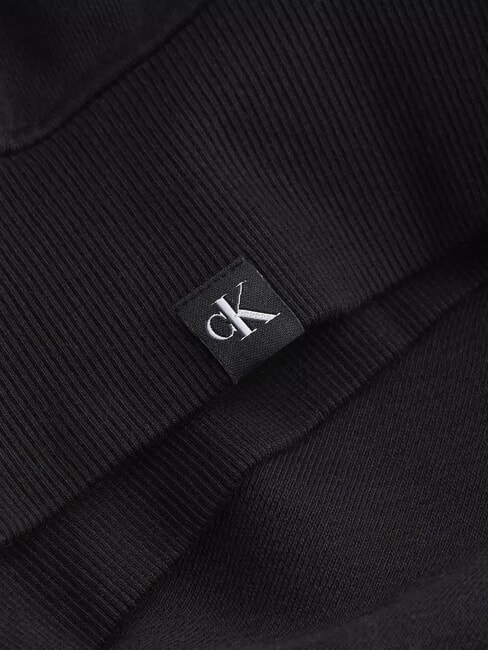 CK JEANS Sweat court zippé à capuche ck noir - Sweat-shirts pour femmes