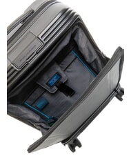 PIQUADRO BIZ Valise &agrave; roulettes avec support pour ordinateur Noir - Valises cabine - 8