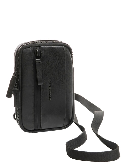 CHARLIE Sac en cuir Noir - Sacs en Bandouli&egrave;res pour Homme