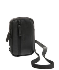 PIQUADRO CHARLIE Sac en cuir Noir - Sacs en Bandouli&egrave;res pour Homme - 2