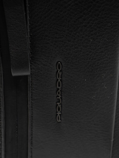 CHARLIE Sac en cuir Noir - Sacs en Bandouli&egrave;res pour Homme