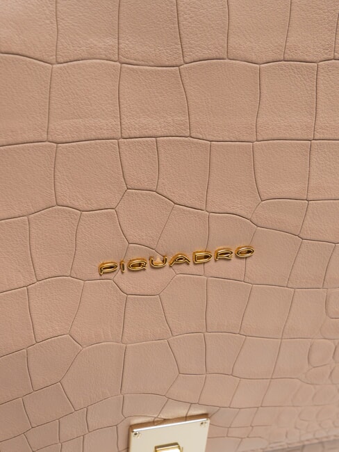 DAFNE Sac pour tablette en cuir noix de coco/rose - Sacs pour Femme