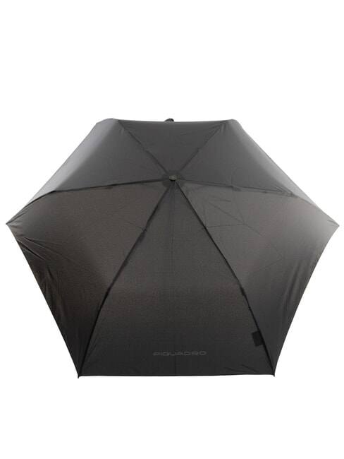 NABUCCO Mini parapluie avec &eacute;tui en cuir Noir - Parapluies