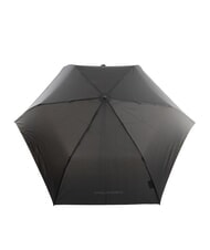 PIQUADRO NABUCCO Mini parapluie avec &eacute;tui en cuir Noir - Parapluies - 2