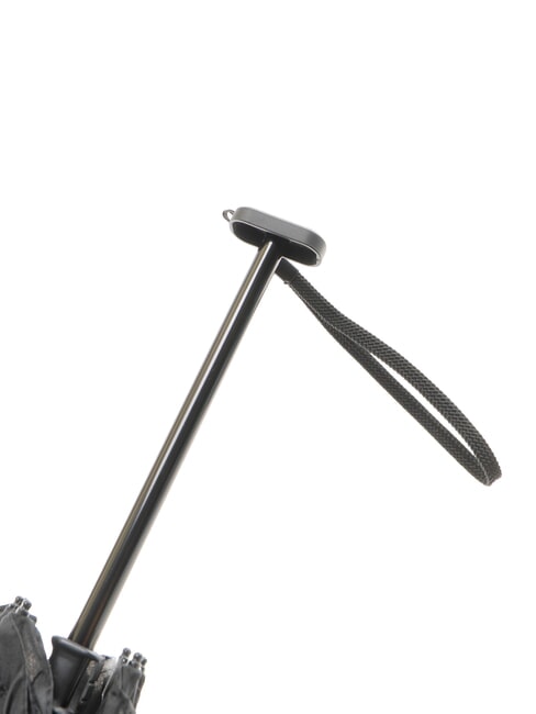 NABUCCO Mini parapluie avec &eacute;tui en cuir Noir - Parapluies