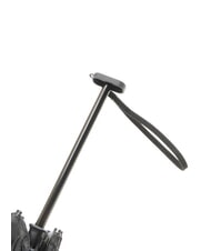 PIQUADRO NABUCCO Mini parapluie avec &eacute;tui en cuir Noir - Parapluies - 5