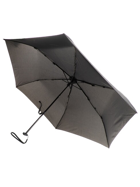 NABUCCO Mini parapluie avec &eacute;tui en cuir Noir - Parapluies