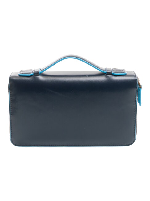 BLUE SQUARE Porte-documents en cuir bleu - Accessoires Voyage