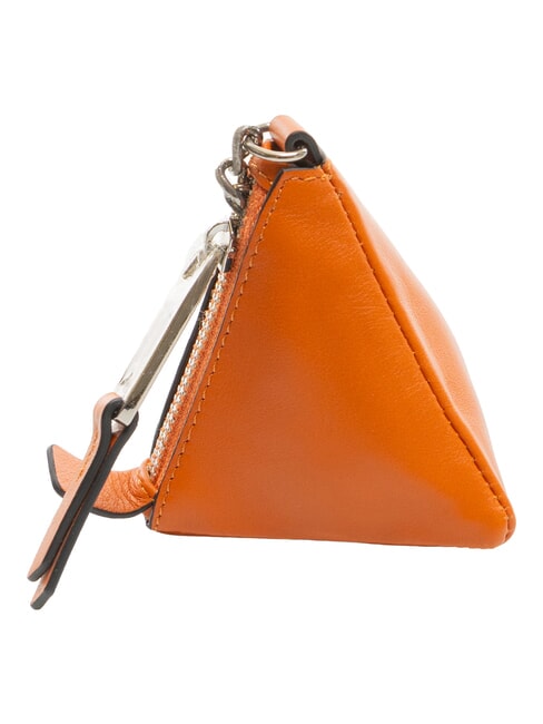 MUSE Étui à clés/porte-monnaie en cuir orange2 - Porte-clés