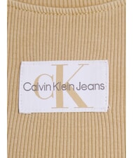 CALVIN KLEIN CK JEANS T-shirt court &agrave; manches courtes kaki p&acirc;le - T-shirt - 3