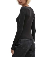 CALVIN KLEIN CK JEANS T-shirt à manches longues et col ras du cou - T-shirt