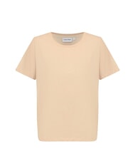 CALVIN KLEIN CK T-shirt &agrave; manches courtes et col ras du cou caf&eacute; glac&eacute; - T-shirt - 3