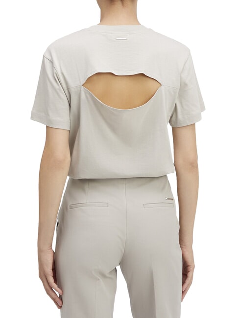 CK T-shirt à manches courtes avec dos découpé galets de sable - T-shirt