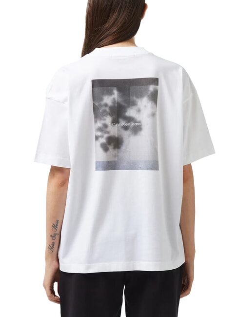 CK JEANS T-shirt à manches courtes coupe décontractée avec imprimé blanc brillant - T-shirt