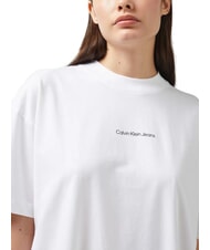 CALVIN KLEIN CK JEANS T-shirt à manches courtes coupe décontractée avec imprimé blanc brillant - T-shirt - 3