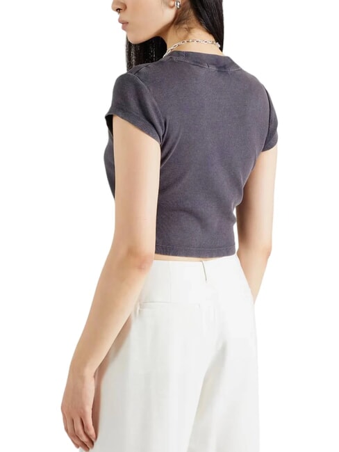 CK JEANS T-shirt court à manches courtes noir lavé - T-shirt