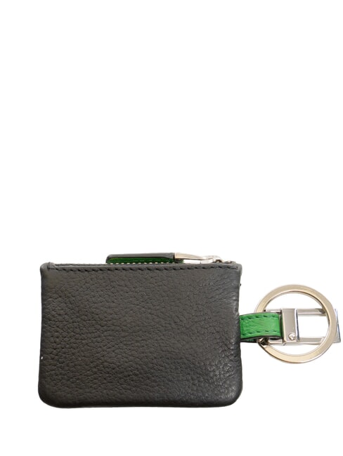 SPLASH  Porte-cl&eacute;s en cuir NOIR / VERT - Porte-cl&eacute;s