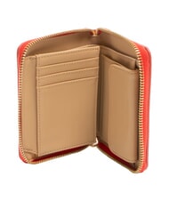 LOVE MOSCHINO LETTERING Portefeuille zippé ROUGE - Portefeuilles Femme - 2