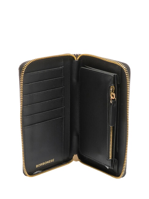 CLASSICA  Portefeuille zippé OP / NATUREL / NOIR - Portefeuilles Femme