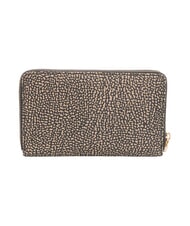 BORBONESE CLASSICA  Portefeuille zippé OP / NATUREL / NOIR - Portefeuilles Femme - 3